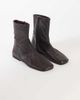 Topshop Topshop Kameron real leather flat ankle boots in chocolate-Brown - 3