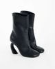 Topshop Topshop Kendal structured heel sock boot in black - 2