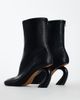 Topshop Topshop Kendal structured heel sock boot in black - 4