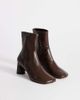 Topshop Topshop Kenna block heel ankle boots in chocolate-Brown - 2