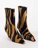 Topshop Topshop Kiki cone heel ankle boots in zebra hair-on real leather-Multi - 2