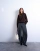 Topshop Topshop knit chunky all-needle clean crew sweater in chocolate-Brown - 2