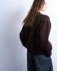 Topshop Topshop knit chunky all-needle clean crew sweater in chocolate-Brown - 4