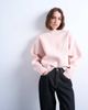 Topshop Topshop knit chunky all-needle clean crew sweater in pink - 4