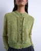 Topshop Topshop knit double layer cardigan in green - 3