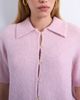Topshop Topshop knit half sleeve collared cardigan in light pink - 2