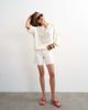 Topshop Topshop knit Henley T-shirt in ivory-White - 2