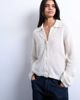 Topshop Topshop knit lofty collared cardigan in ecru-White - 3