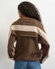 Topshop Topshop knit multi wear stripe sweater in brown-No color - 4