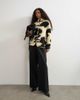 Topshop Topshop knit patterned frogging detailed jacket in black and white-Multi - 3