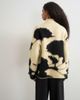 Topshop Topshop knit patterned frogging detailed jacket in black and white-Multi - 4
