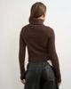 Topshop Topshop knit ribbed yoke long sleeve top in pecan-Brown - 4
