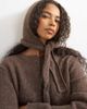 Topshop Topshop knit scarf cardigan with wool in pecan-Brown - 2