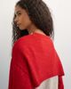 Topshop Topshop knit scarf top in neutral and red-Multi - 2