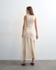 Topshop Topshop knit sheer mix dress in ivory-White - 4