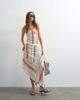 Topshop Topshop knit sheer stripe full skirt in multi - part of a set-White - 1