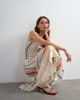 Topshop Topshop knit sheer stripe full skirt in multi - part of a set-White - 2