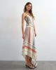 Topshop Topshop knit sheer stripe full skirt in multi - part of a set-White - 4