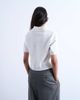 Topshop Topshop knit short sleeve polo top in neutral - 4