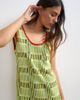 Topshop Topshop knit sleeveless plaid mini dress in green - 4