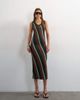 Topshop Topshop knit sleeveless stripe maxi dress in multi - 1