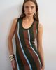 Topshop Topshop knit sleeveless stripe maxi dress in multi - 3
