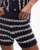 Topshop Topshop knit stitchy stripe shorts in blue and ivory - part of a set - 3
