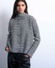 Topshop Topshop knit striped cardigan and scarf in black and white-Multi - 3