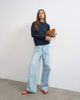 Topshop Topshop knit sweater with front pocket in midnight-Navy - 2