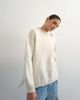 Topshop Topshop knit tassel trim sweater in ivory-Neutral - 1