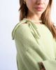 Topshop Topshop knit tie neck sweater in green - 4