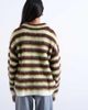Topshop Topshop knit v-neck fluffy polo shirt in green and brown - 4