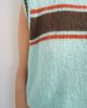 Topshop Topshop knit vintage striped sweater vest in turquoise-Blue - 3