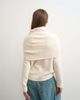 Topshop Topshop knit wool blend deep fold bardot sweater in ivory-Neutral - 4