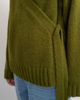 Topshop Topshop knit wrap boxy cardigan with wool in moss-Green - 3