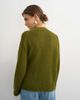 Topshop Topshop knit wrap boxy cardigan with wool in moss-Green - 4