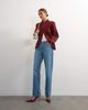Topshop Topshop knitted all needle frogging detail jacket in red-MULTI - 2