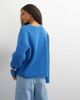 Topshop Topshop knitted easy Henley sweater in cobalt blue-Green - 4