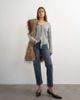 Topshop Topshop knitted fringing neckline cardigan in gray - 3