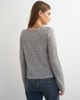 Topshop Topshop knitted fringing neckline cardigan in gray - 4