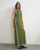Topshop Topshop knitted high neck sleeveless tunic maxi dress in olive-Green - 2