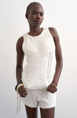 Topshop Topshop Knitted Pointelle Vest