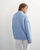 Topshop Topshop knitted premium shawl collar sweater with wool in blue - 2
