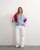 Topshop Topshop knitted premium shawl collar sweater with wool in blue - 3