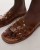 Topshop Topshop Kris jelly flat sandals in tan-Brown - 2