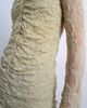 Topshop Topshop lace ruched front dropped waist maxi dress in green - 2