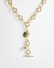 Topshop Topshop Lana oversized chain necklace with charms in gold tone - 1