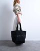 Topshop Topshop large canvas tote bag in black - 4