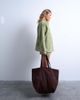 Topshop Topshop large canvas tote bag in brown - 1