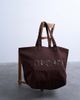 Topshop Topshop large canvas tote bag in brown - 2